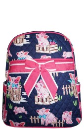 Quilted Backpack-PIQ2828/H/PK